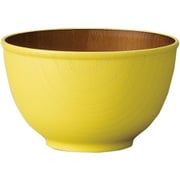 ボウル 12.5cm M isso ecco 木目調 プラスチック イエロー 678244
