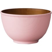 ボウル 12.5cm M isso ecco 木目調 プラスチック ピンク 678251