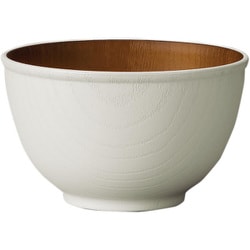 ボウル 12.5cm M isso ecco 木目調 プラスチック ホワイト 678558