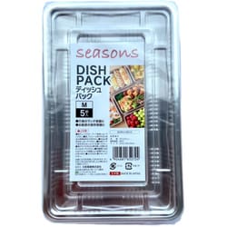 使い捨て容器 5個入 Mサイズ ディッシュパック seasons