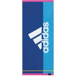 フェイスタオル アディダス 34×80cm エース ブルー AD1280