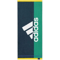 フェイスタオル アディダス 34×80cm エース グリーン AD1280