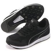 プーマ スピードモンスター PL スニーカー 195364 02 Puma Black-Puma White 23.5cm [ランニングシューズ キッズ]