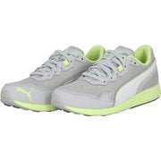 プーマ スピードモンスター PL スニーカー 195364 15 Platinum Gray-Fast Yellow 24cm [ランニングシューズ キッズ]