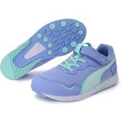 プーマ スピードモンスター V4 378908 05 Elektro Purple-PUMA White 19cm [ランニングシューズ キッズ]