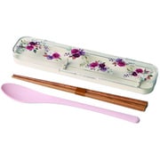カトラリーセット Floraison お箸 18cm スプーン ピンク 22-460368