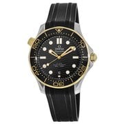 オメガ Seamaster Diver 300M(シーマスター ダイバー300) ラバー イエローケース シースルーバック 並行輸入品 5年保証 210.22.42.20.01.001