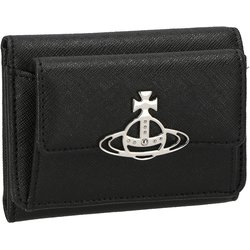 Vivienne Westwood正規品/送料関税込み Saffiano 半財布 SAFFIANO PLAIN 口金二つ折り財布(ブルー系)（メンズ