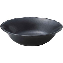 プレート 16.5cm 梨花 磁器 ブラック RN1601BK
