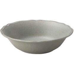 プレート 16.5cm 梨花 磁器 グレー RN1601GY