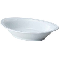 オーバルプレート 24cm 梨花 磁器 ホワイト RN2423WH