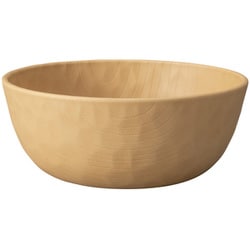 ボウル L 17cm WOODY CRAFT プラスチック ナチュラル