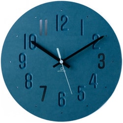 掛け時計 MAT CLOCK ヤマト工芸 ブルー YK20-101