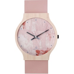 掛け時計 painting clock ヤマト工芸 ピンク YK22-001