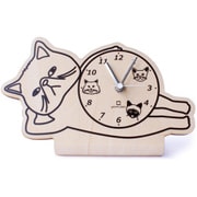 置き時計 stand clock CATS ヤマト工芸 エキゾチックショートヘア YK19-104