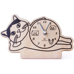 置き時計 stand clock CATS ヤマト工芸 ブリティッシュショートヘア YK19-104