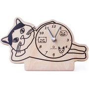 YK19-104 [置き時計 stand clock CATS ヤマト工芸 ブリティッシュショートヘア]