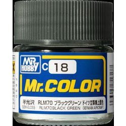 C-18 Mr.カラー RLM70 ブラックグリーン [模型用塗料]