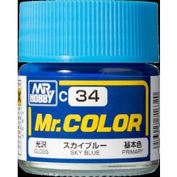 C-34 Mr.カラー スカイブルー [模型用塗料]