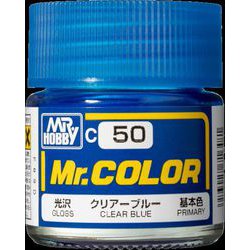 C-50 Mr.カラー クリアーブルー [模型用塗料]