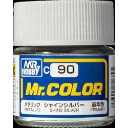C-90 Mr.カラー シャインシルバー [模型用塗料]