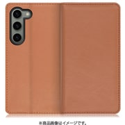 Galaxy S23用 本革スマホケース スタンド機能&カードポケット付き ブラウン WORK10GX-BN-GS23