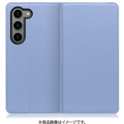Galaxy S23用 本革スマホケース スタンド機能＆カードポケット付き ブルー WORK16GX-BU-GS23