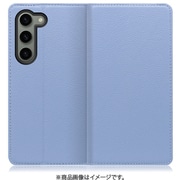 Galaxy S23用 本革スマホケース スタンド機能&カードポケット付き ブルー WORK16GX-BU-GS23