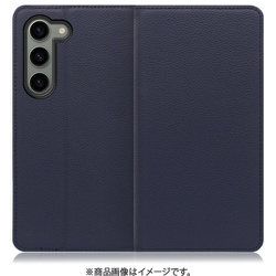 Galaxy S23用 本革スマホケース スタンド機能＆カードポケット付き ネイビー WORK16GX-NY-GS23