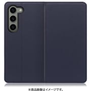 Galaxy S23用 本革スマホケース スタンド機能&カードポケット付き ネイビー WORK16GX-NY-GS23