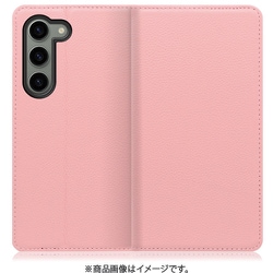 Galaxy S23用 本革スマホケース スタンド機能＆カードポケット付き ピンク WORK16GX-PK-GS23