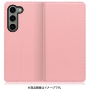 Galaxy S23用 本革スマホケース スタンド機能&カードポケット付き ピンク WORK16GX-PK-GS23
