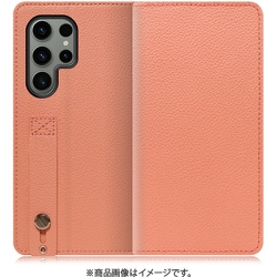 Galaxy S23 Ultra用 ベルト付きの本革スマホケース スタンド機能＆カードポケット付き フラミンゴ WORK23GX-FM-GS23U
