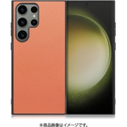 Galaxy S23 Ultra用 本革スマホケース ストラップホール付き フラミンゴ WORK25GX-FM-GS23U