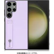 Galaxy S23 Ultra用 本革スマホケース ホールドベルト付き パープル WORK26GX-PL-GS23U