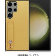 Galaxy S23 Ultra用 本革スマホケース ホールドベルト付き ジャスミンイエロー WORK26GX-YL-GS23U