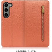 Galaxy S23用 本革スマホケース スタンド機能&カードポケット付き フラミンゴ WORK27GX-FM-GS23
