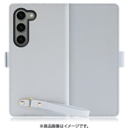 Galaxy S23用 本革スマホケース スタンド機能&ストラップホール付き シャーベットブルー WORK29GX-BU-GS23
