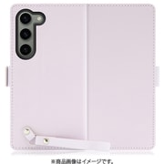 Galaxy S23用 本革スマホケース スタンド機能&ストラップホール付き ブルーベリーパープル WORK29GX-PL-GS23