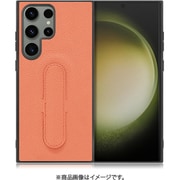 Galaxy S23 Ultra用 本革スマホケース スタンド機能&ストラップホール付き フラミンゴ WORK30GX-FM-GS23U