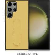 Galaxy S23 Ultra用 本革スマホケース スタンド機能&ストラップホール付き ジャスミンイエロー WORK30GX-YL-GS23U