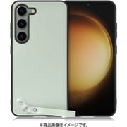 Galaxy S23用 本革スマホケース ストラップ&ストラップホール付き アイスグリーン WORK33GX-GN-GS23