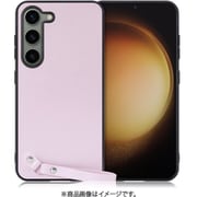 Galaxy S23用 本革スマホケース ストラップ&ストラップホール付き ブルーベリーパープル WORK33GX-PL-GS23