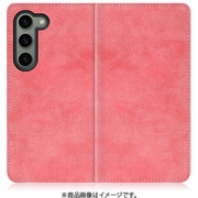 Galaxy S23用 PUレザースマホケース スタンド機能&カードポケット付き スプリングピンク WORK34GX-PK-GS23