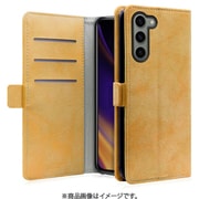 Galaxy S23用 PUレザースマホケース スタンド機能&カードポケット&ベルト付き オータムブラウン WORK34MAGGX-BN-GS23