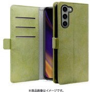 Galaxy S23用 PUレザースマホケース スタンド機能&カードポケット&ベルト付き サマーグリーン WORK34MAGGX-GN-GS23