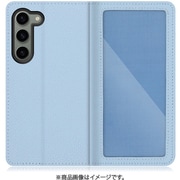 Galaxy S23用 本革スマホケース カスタマイズ機能&スタンド機能&カードポケット付き スカイブルー WORK35GX-BU-GS23