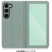 Galaxy S23用 本革スマホケース カスタマイズ機能&スタンド機能&カードポケット付き ダルグリーン WORK35GX-DG-GS23