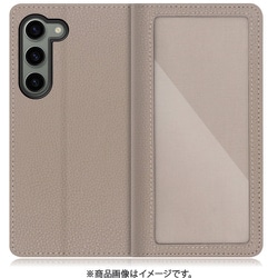 Galaxy S23用 本革スマホケース カスタマイズ機能＆スタンド機能＆カードポケット付き グレージュ WORK35GX-GB-GS23