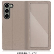 Galaxy S23用 本革スマホケース カスタマイズ機能&スタンド機能&カードポケット付き グレージュ WORK35GX-GB-GS23